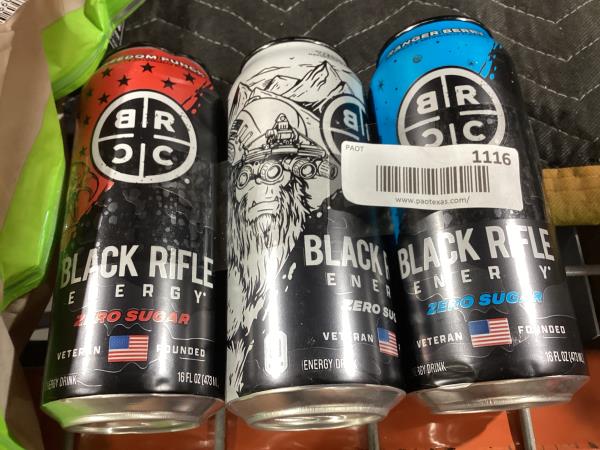 Lot # 1116 Black Rifle Zero Sugar Energy Drink $12.00