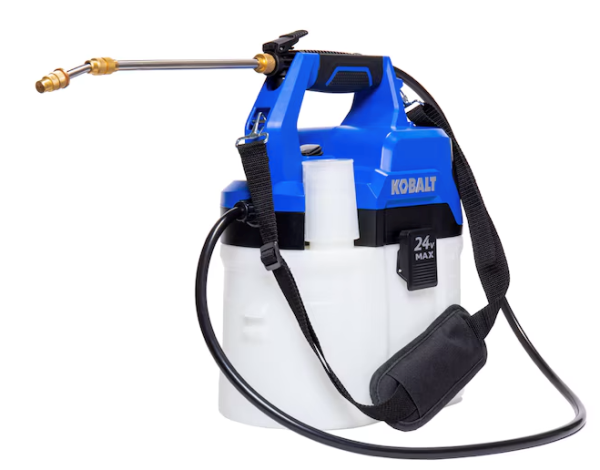 Lot # 1153 Kobalt 2 Gall Cordless Chemical Sprayer Kit $129