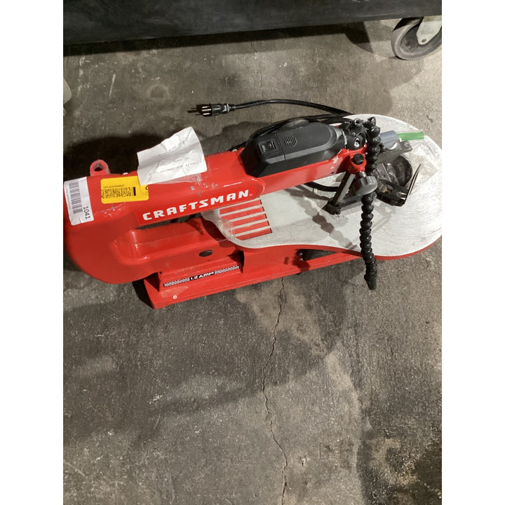 Lot # 1041 CRAFTSMAN 16-IN Variable Speed Scroll Saw, Model CMEXSA1694348G3 MQ50E, 400-1600SPM, 2" Cut Depth, Red