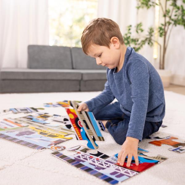 Lot # 468 Melissa & Doug Traffic Jam Jumbo Jigsaw Floor Puzzle (24 pcs, 2 x 3 feet Long) - FSC Certified
