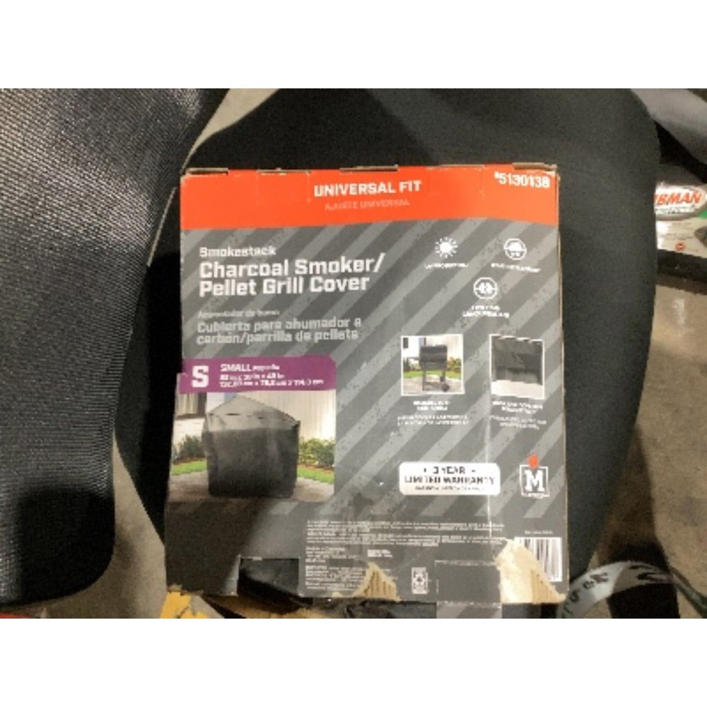 Lot # 484 Smokestack Dark Grey Grill Cover - $35