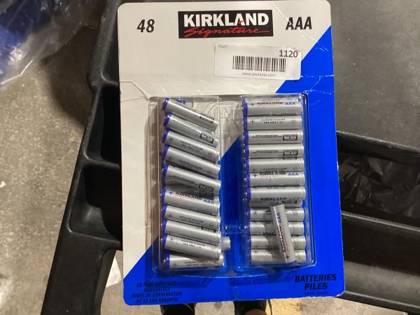 Lot # 1120 Kirkland Signature AAA Plus Batteries $25