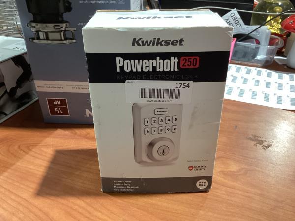 Lot # 1754 Kwikset SmartCode Zinc Electronic Deadbolt $79