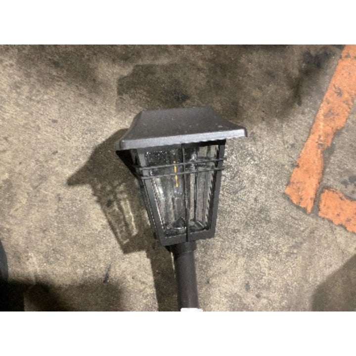 Lot # 653 Outdoor Black Solar Pathway Light - $15