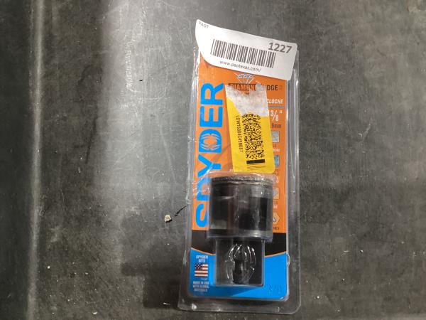 Lot # 1227 Spyder Diamond Edge 1-38in Hole Saw $39.98