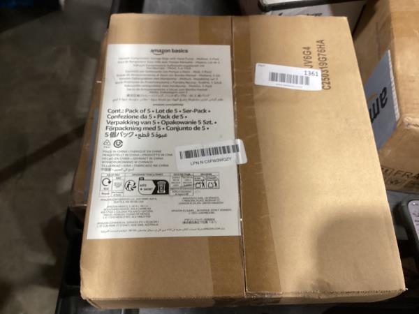 Lot # 1361 Amazon Basics 5-Pk Medium Vacuum Bags $10