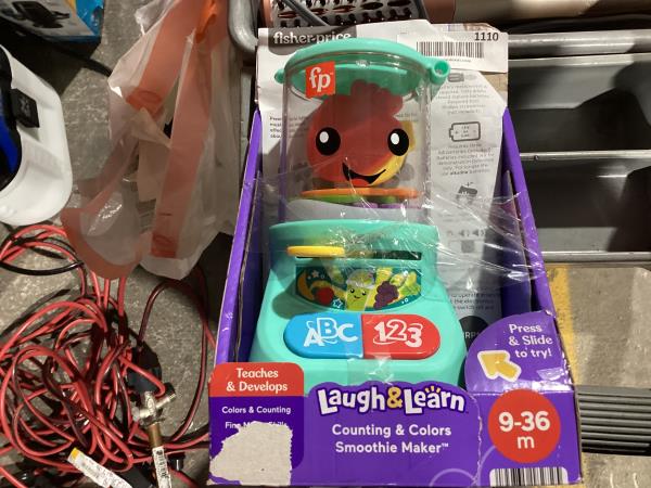 Lot # 1110 Fisher-Price Laugh & Learn Baby & Toddler Toy Counting & Colors Smoothie Maker Pretend Blender with Music & Lights for Ages 9+ Months