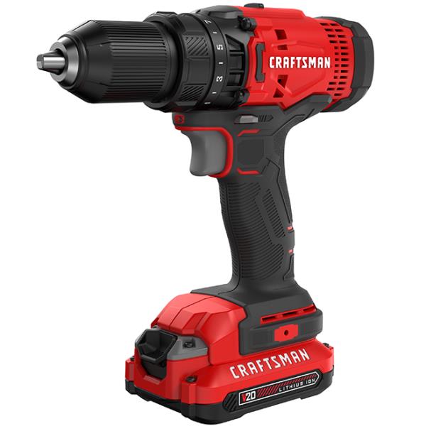 Lot # 603 Craftsman V20 1/2 in. Cordless Drill Kit $90