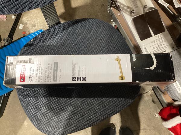 Lot # 516 Delta Faucet 41818-CZ Contemporary Grab Bar, 18", Champagne Bronze