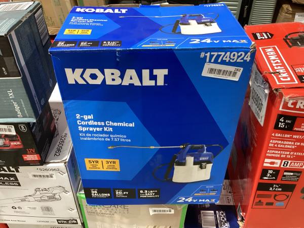 Lot # 282 Kobalt 2.11-Gallon Plastic Pump Sprayer $100