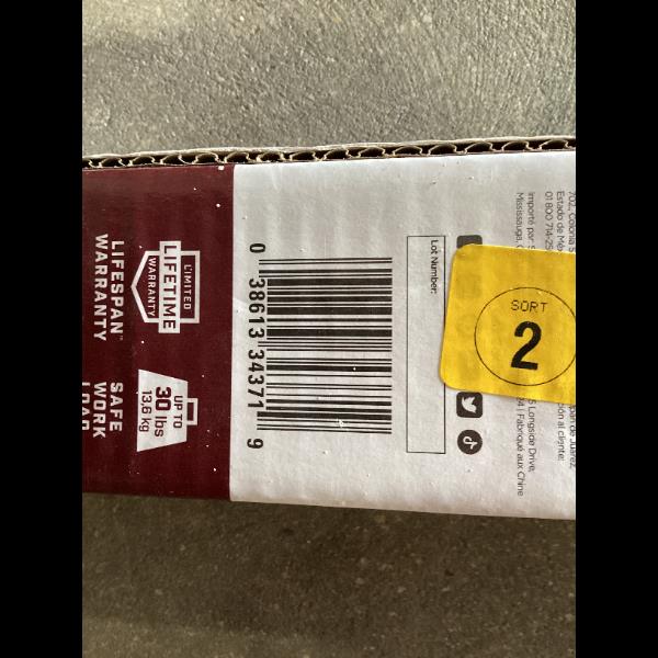 Lot # 1292 National Hardware White Shelving Track $18
