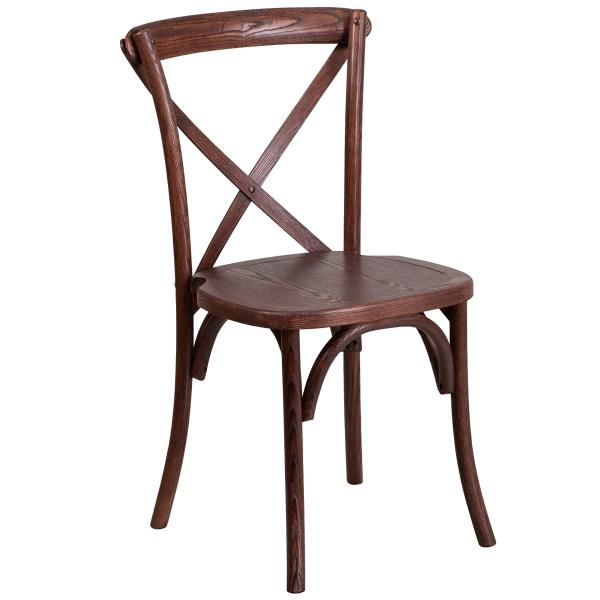 Lot # 2275 Flash Furniture HERCULES Series Mahogany Cross Back Chair