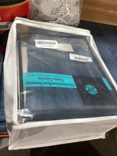 Lot # 1360 HPD Half Price Drapes Faux Linen Curtains $24