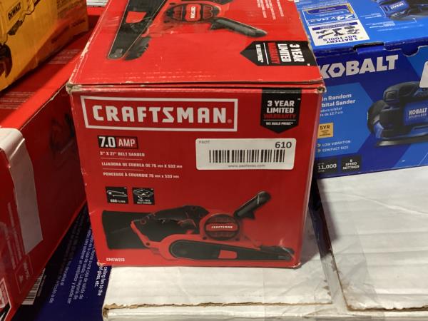 Lot # 610 Craftsman 7Amps 3"WX21"L Corded Belt Sander $75