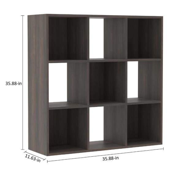 Lot # 2244 Dark Chocolate 9-Cube Organizer $49.98