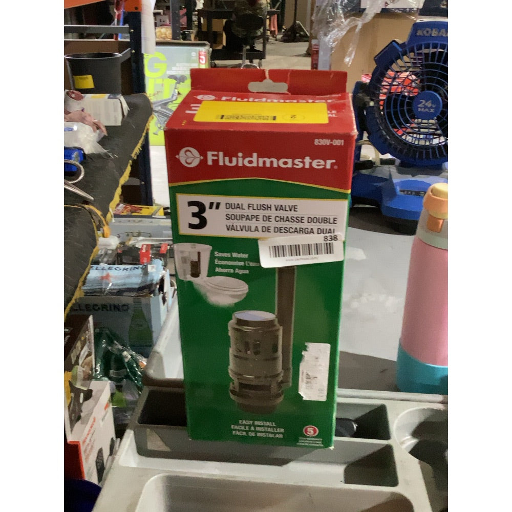 Lot # 838 Fluidmaster 830V-001, 3" Dual Flush Valve