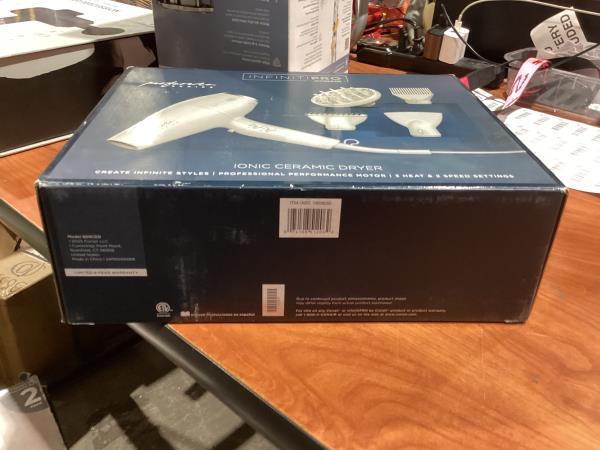 Lot # 1756 InfinitiPRO by Conair Performance Hair Dryer $60