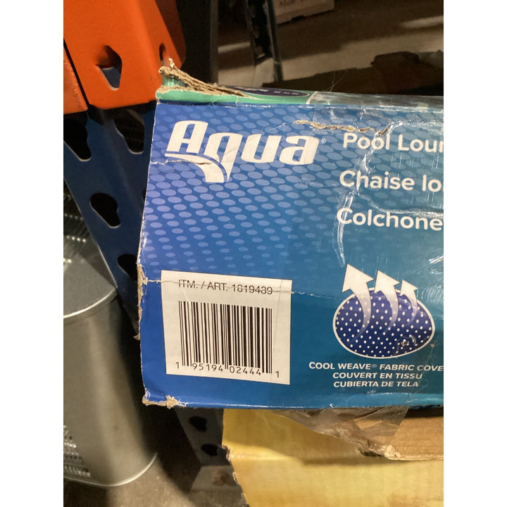Lot # 852 Aqua Blue Cool Weave Pool Lounge  Tanner - $45