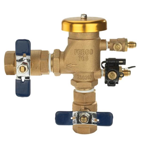 Interruptor de vacío de bronce Febco de 3/4 pulg. FPT pulg. x 3/4 pulg. FPT pulg. (USADO) 
