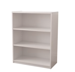 Lot # 438 Style Selections White 3-Shelf Bookcase $55