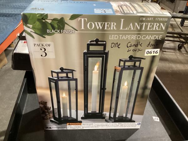 Lot # 102 Evergreen Tower Lantern $39.99