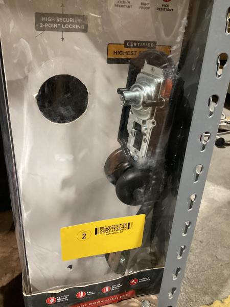 Lot # 688 Kwikset Montara Cylinder Door Handleset $150