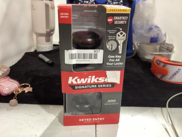 Lot # 807 Kwikset Bronze Entry Door Knob $27