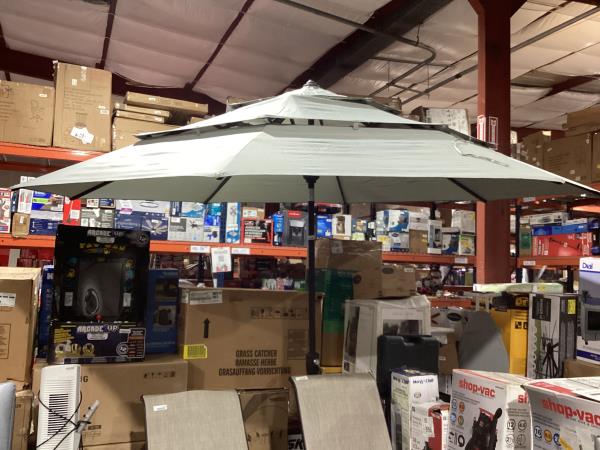 Lot # 6 teal patio umbrella $99