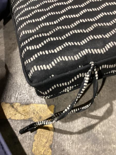 Lot # 291 Origin 21 Black Helix Jacquard Chair Cushion $60