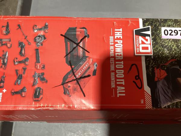 Lot # 289 Craftsman V20 Trimmer Kit $169