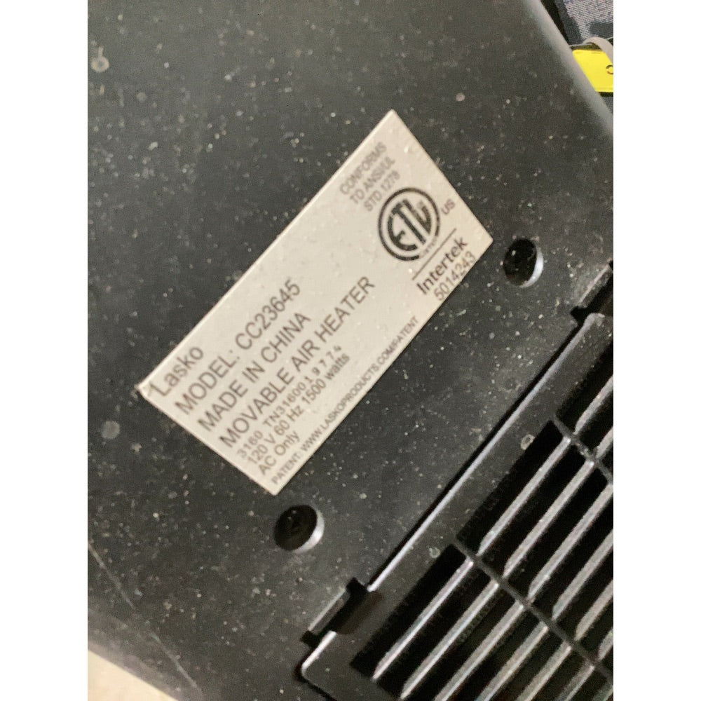 Lot # 2158 Lasko CC23645 Air Heater $40-60