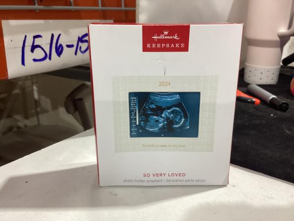 Lot # 81 Keepsake Christmas Ornament Sonogram Photo Frame