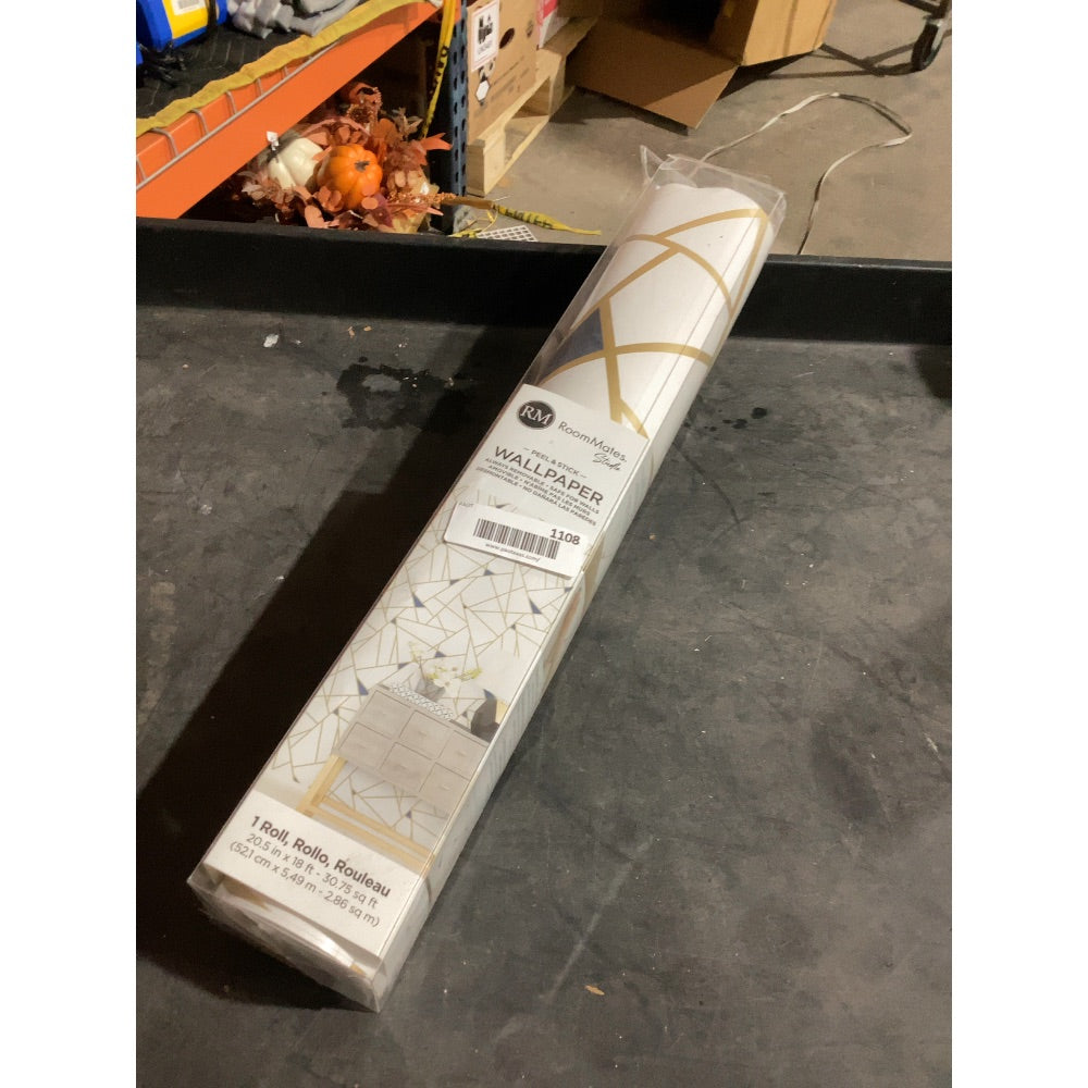 Lot # 1108 RoomMates Wallpaper Gold $30