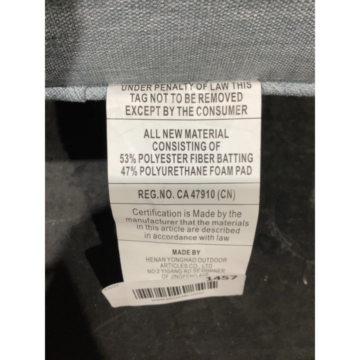 Lot # 1457 Yonghao Cushion $20.00