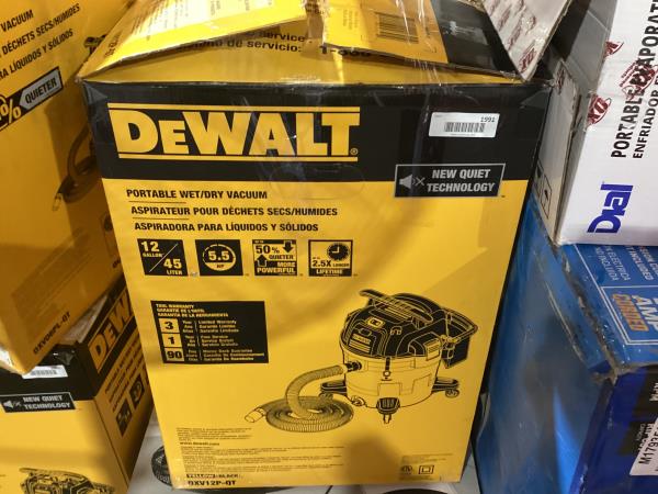 Lot # 1991 DEWALT Stealthsonic Quiet 12-Gallons 5.5-HP $179