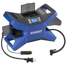 Lot # 321 Kobalt 120v and 12v Portable Air Compressor Inflator Tire Pump Nozzle Needles $79