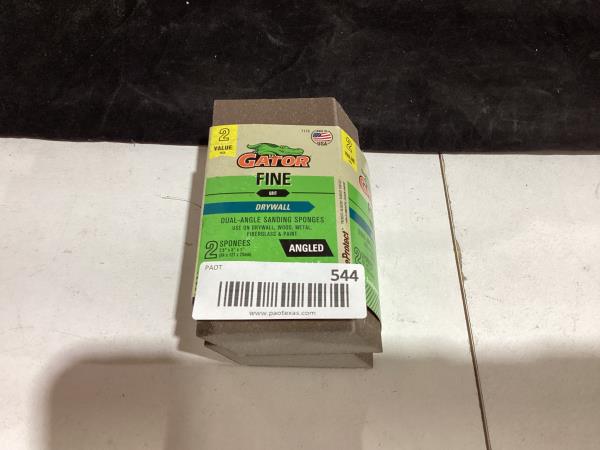 Lot # 544 Gator 7115 Medium 120-Grit Sanding Sponge, 2.5 x 5 x 1 Inch, 2 Sponges