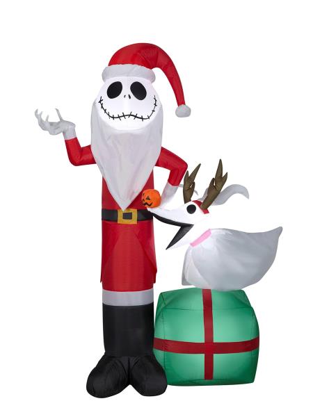 Lot # 254 Airblown-Jack Skellington and Zero w/Antlers-MD Scene-Disney