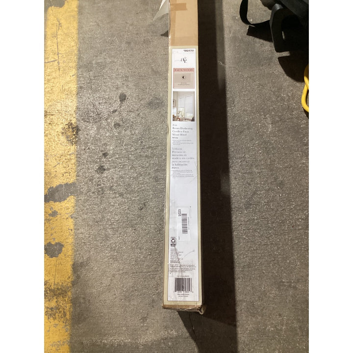 Lot # 1022 ALLEN  ROTH White 2-inch Faux Wood Blind - $75