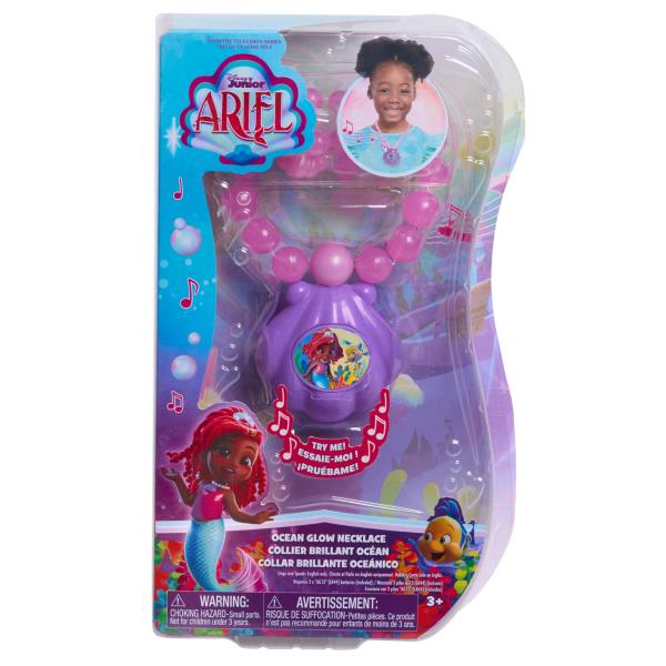 Lot # 952 Disney Ariel Ocean Glow Necklace w Lights & Sounds