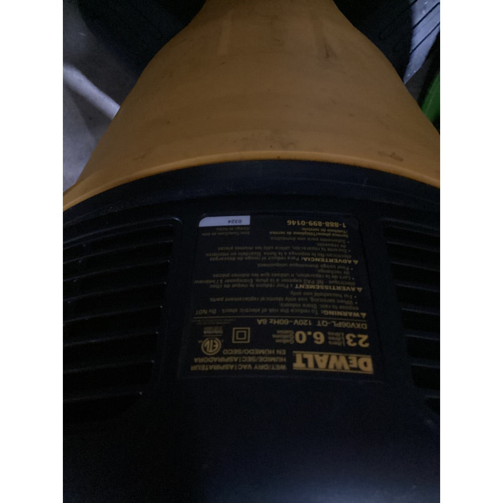 Lot # 2495 DeWalt WetDry Vac $79.00