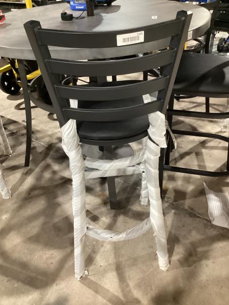 Lot # 2165 Flash Furniture Ladder Back Metal Height Chair $80