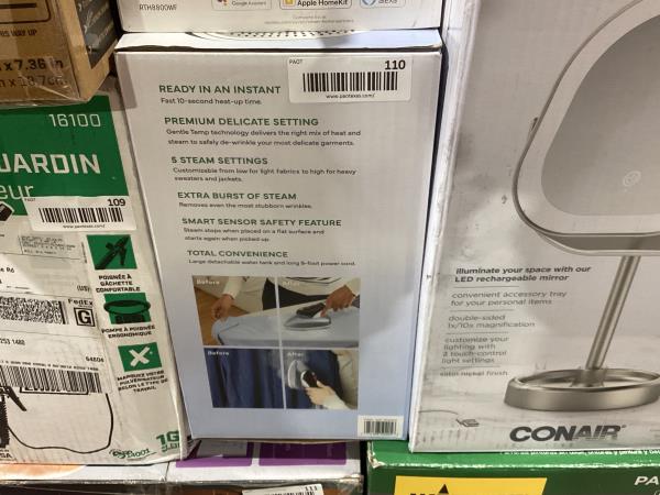 Lot # 110 Conair 2 in 1 steamer and iron $87