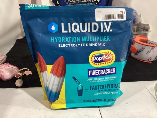 Lot # 781 Liquid Hydration Multiplier Popsicle Firecracker