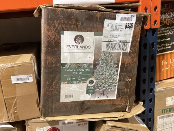 Lot # 1571 everlands snowy allison pine pre lit $140