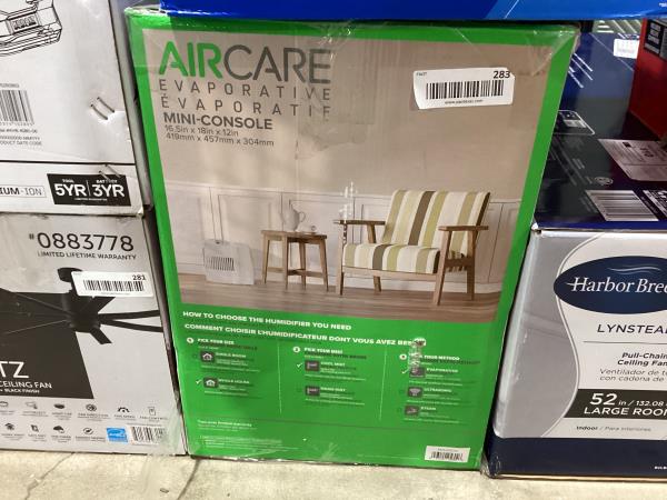 Lot # 283 AIRCARE Console-Style Evaporative Humidifier $179