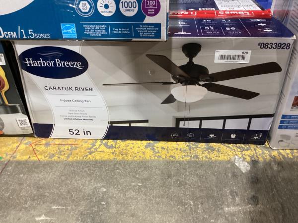 Lot # 828 Harbor Breeze LED Indoor Ceiling Fan $121