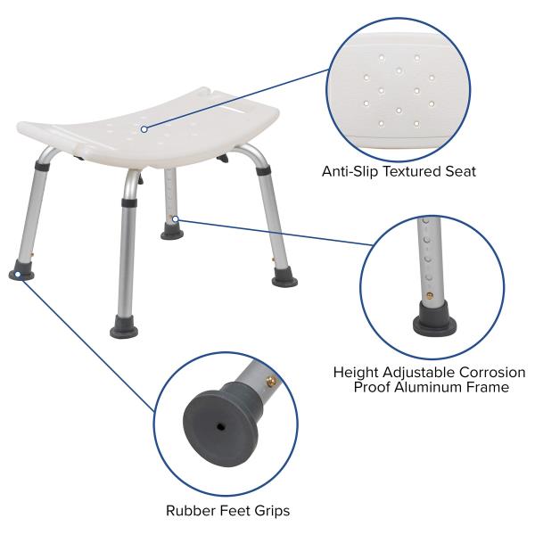 Lot # 1659 Flash Furniture HERCULES Series Shower Chair $49