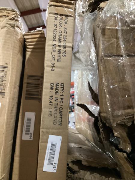 Lot # 1915 Flash Furniture Plastic Folding Training Table $97
