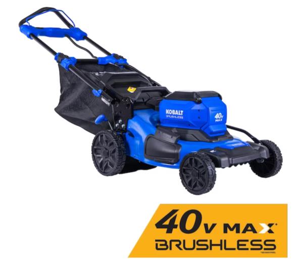 Lot # 2027 Kobalt 40-volt Battery Push Lawn Mower $349
